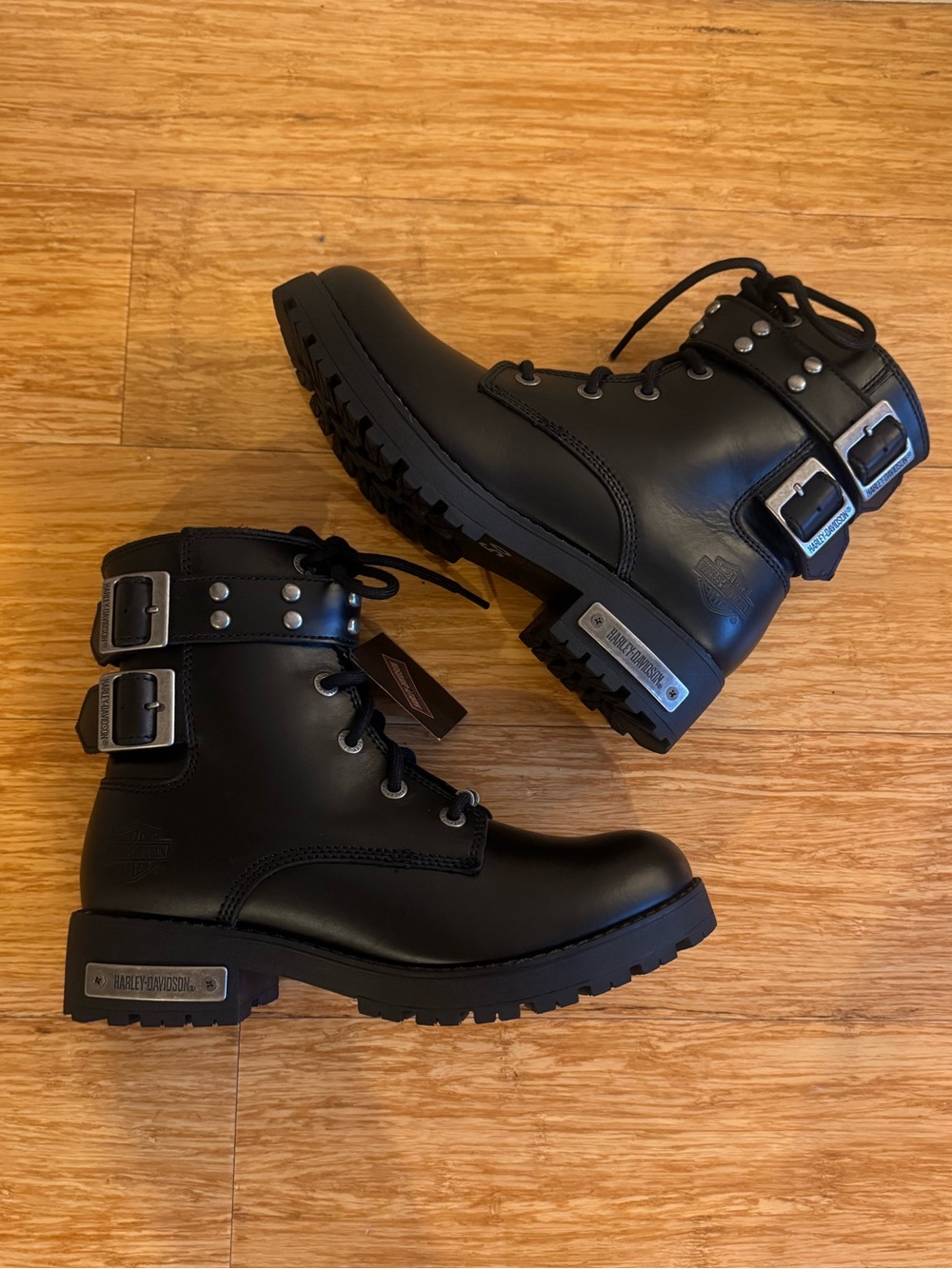 NWT Never worn Harley Davidson black combat boots